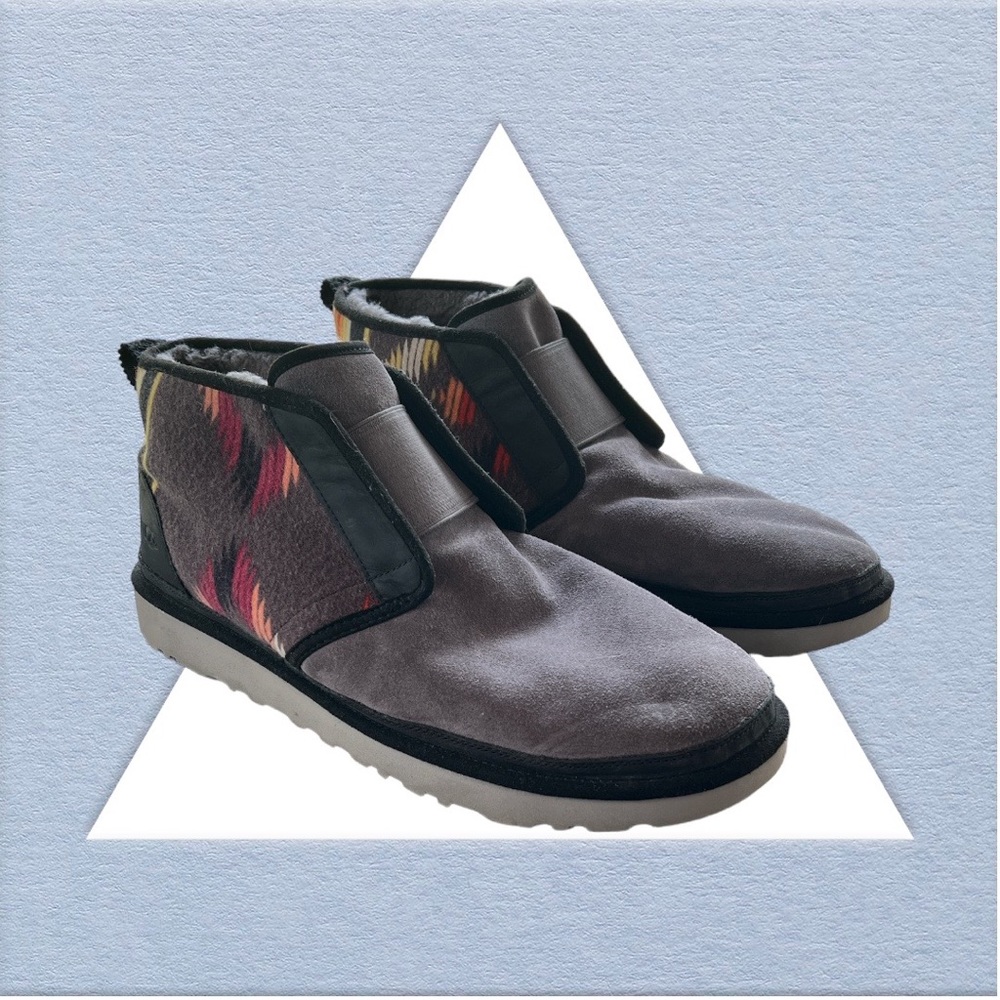 UGG Men's Neumel Flex Woodmont Graphic Suede Booties